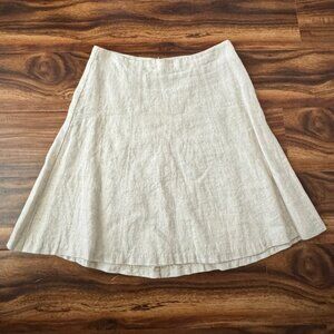 LOFT Fit & Flare Style 100% Linen Skirt - With Tag - Size 00